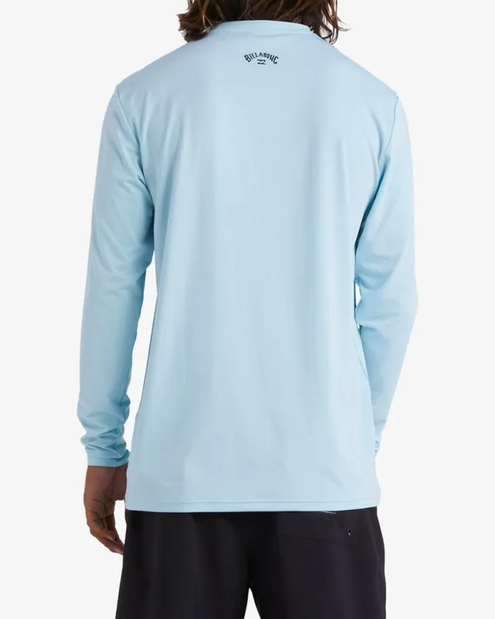 Billabong Rashguards and Surf Tees All Day Wave Loose Fit Long Sleeve Surf Tee Coastal 8211 Men Billabong Rashguards and Surf Tees All Day Wave Loose Fit Long Sleeve Surf Tee Coastal 8211 Men