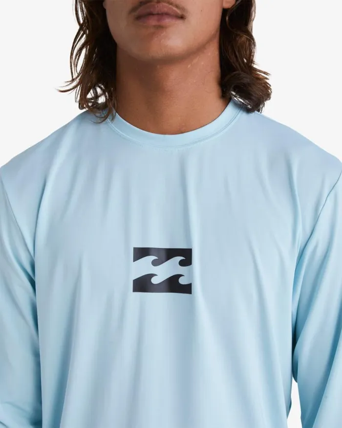 Billabong Rashguards and Surf Tees All Day Wave Loose Fit Long Sleeve Surf Tee Coastal 8211 Men Billabong Rashguards and Surf Tees All Day Wave Loose Fit Long Sleeve Surf Tee Coastal 8211 Men