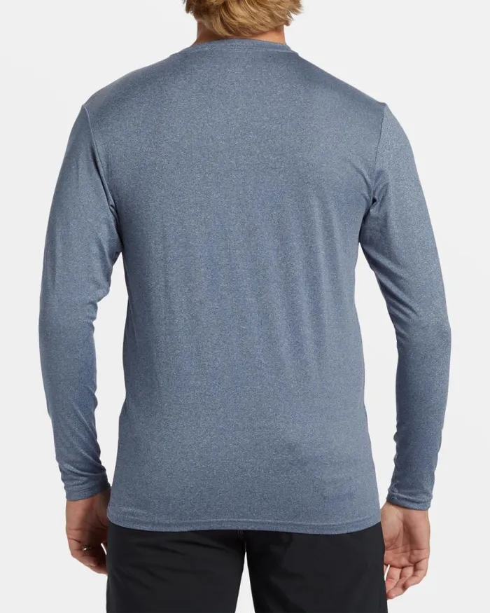 Billabong Rashguards and Surf Tees Unity Loose Fit Long Sleeve Surf Tee Navy Heather 8211 Men Billabong Rashguards and Surf Tees Unity Loose Fit Long Sleeve Surf Tee Navy Heather 8211 Men