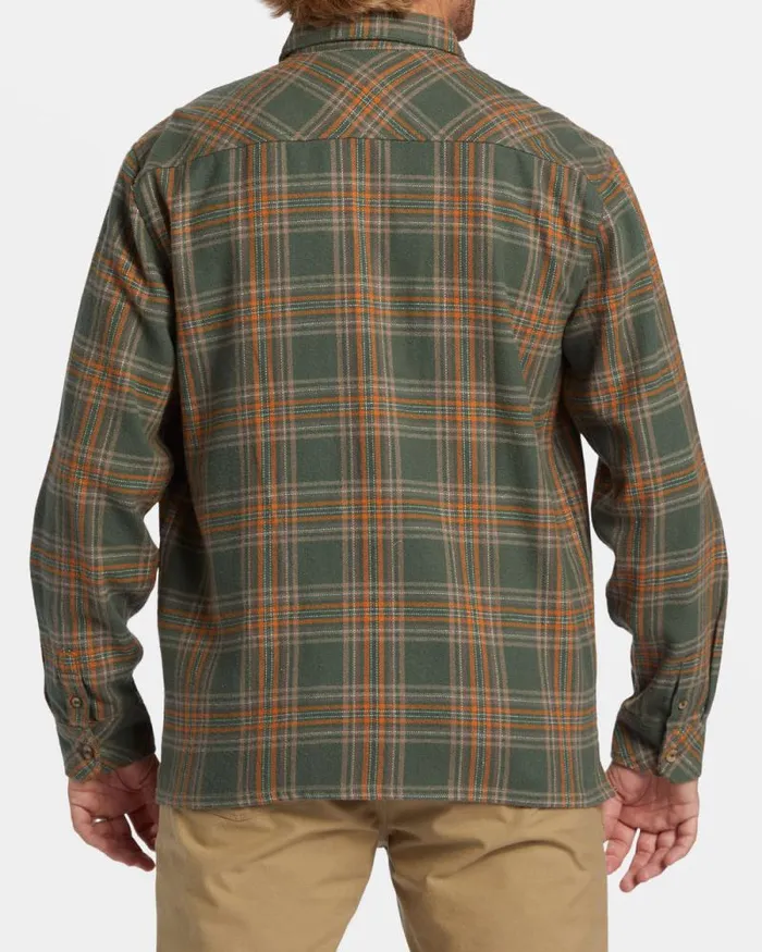 Billabong Shirts Offshore Long Sleeve Flannel Shirt Fern 8211 Men Billabong Shirts Offshore Long Sleeve Flannel Shirt Fern 8211 Men