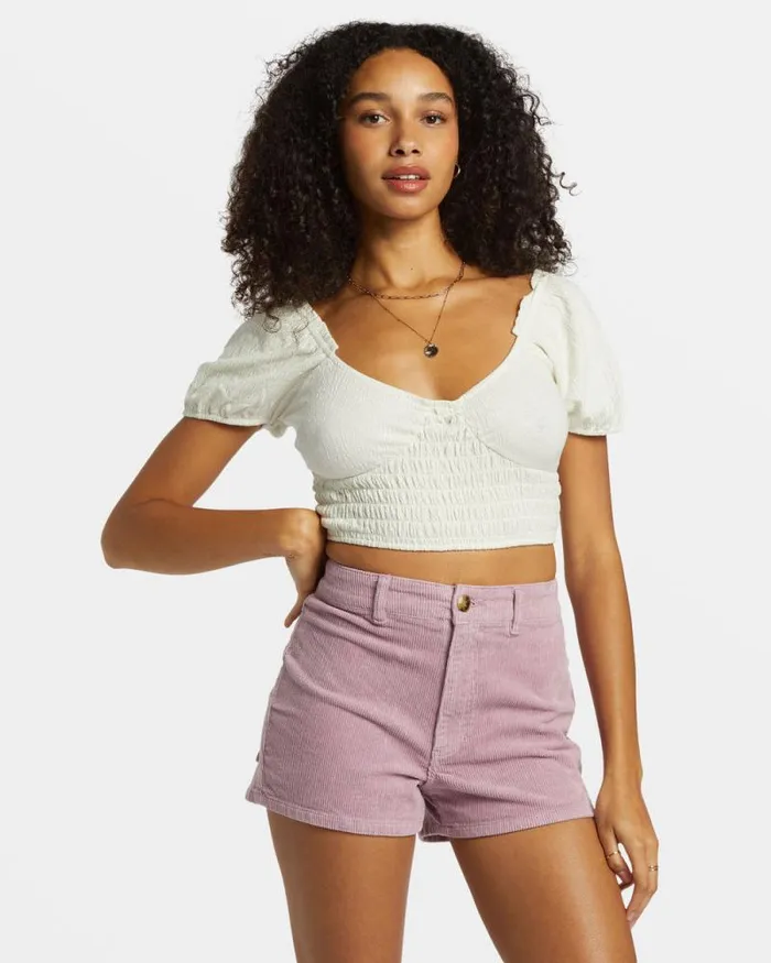 Billabong Shorts Free Fall Corduroy Shorts Lilac Fog 8211 Women