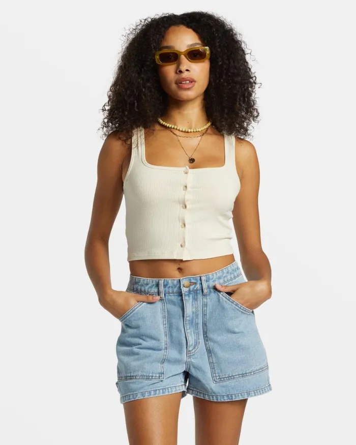 Billabong Shorts Leia Carpenter Denim Shorts Soft Blue 8211 Women
