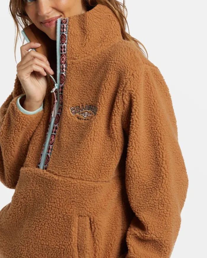 Billabong Sweatshirts and Fleece Horizon HalfZip Fleece Sandalwood 8211 Women Billabong Sweatshirts and Fleece Horizon HalfZip Fleece Sandalwood 8211 Women