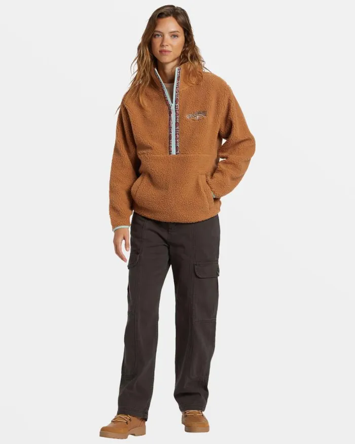 Billabong Sweatshirts and Fleece Horizon HalfZip Fleece Sandalwood 8211 Women Billabong Sweatshirts and Fleece Horizon HalfZip Fleece Sandalwood 8211 Women