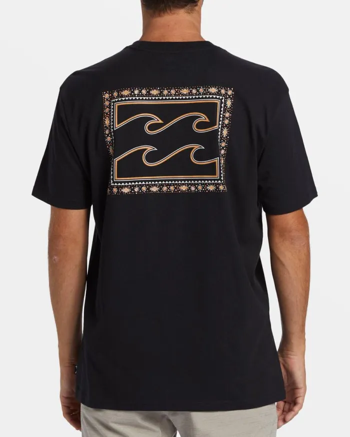 Billabong TShirts Crayon Wave TShirt Black 8211 Men