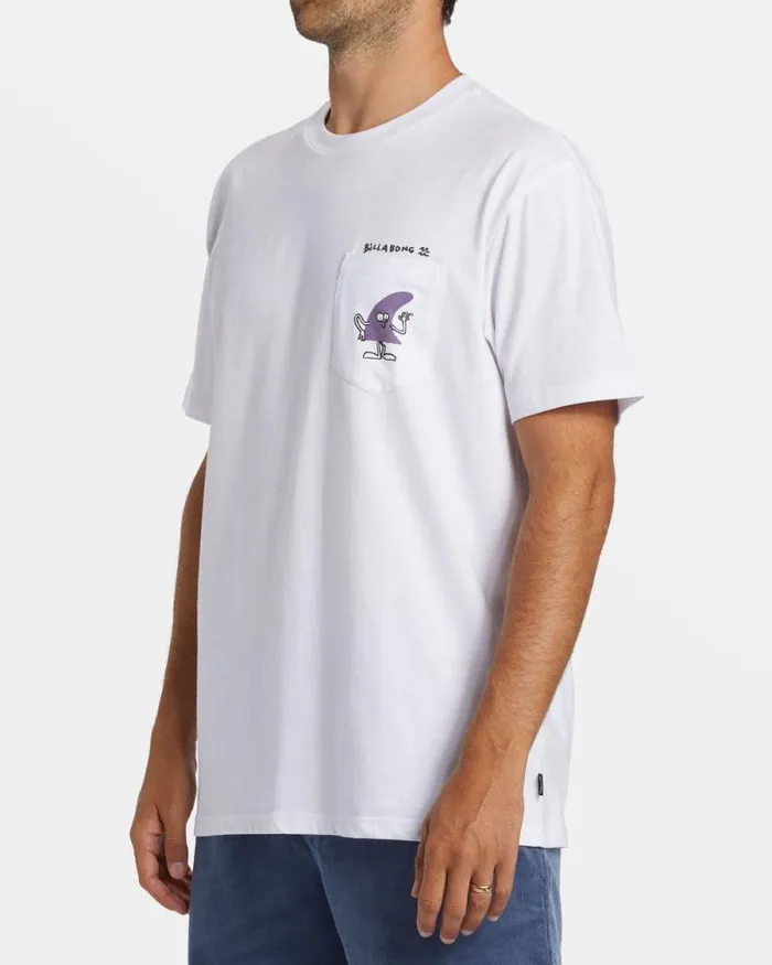 Billabong TShirts Funghi Pocket Tshirt White 8211 Men Billabong TShirts Funghi Pocket Tshirt White 8211 Men