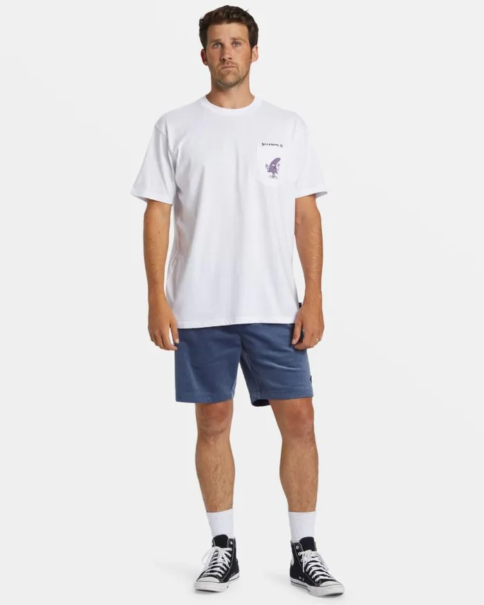 Billabong TShirts Funghi Pocket Tshirt White 8211 Men Billabong TShirts Funghi Pocket Tshirt White 8211 Men