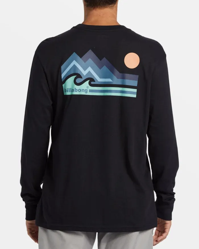 Billabong TShirts Range Long Sleeve Tshirt Black 8211 Men