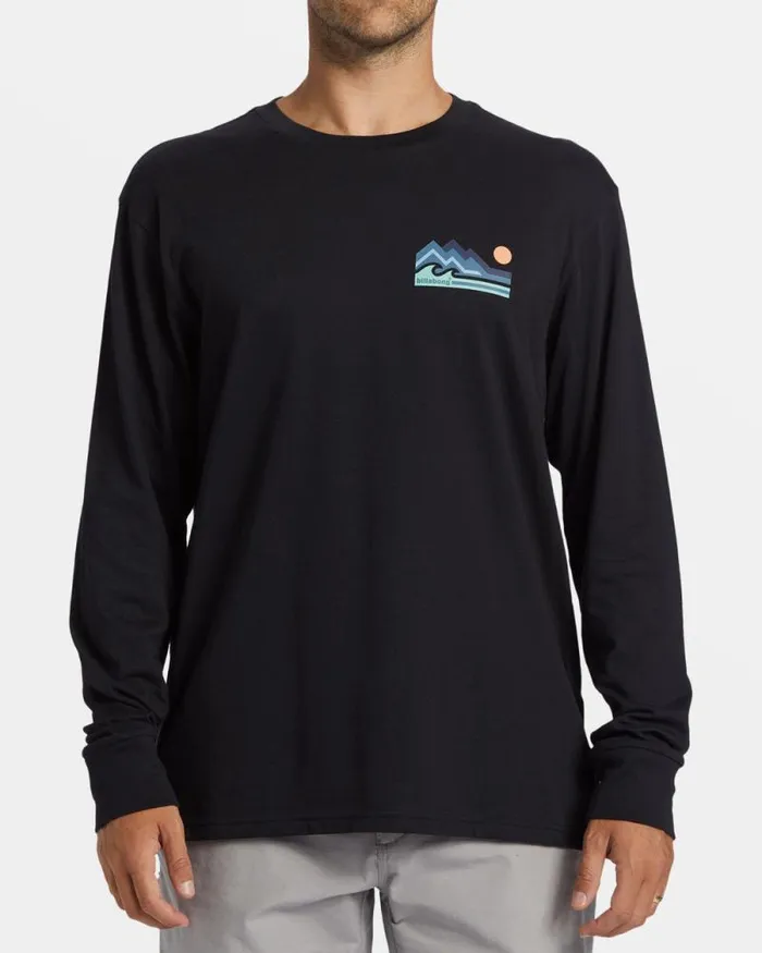 Billabong TShirts Range Long Sleeve Tshirt Black 8211 Men Billabong TShirts Range Long Sleeve Tshirt Black 8211 Men