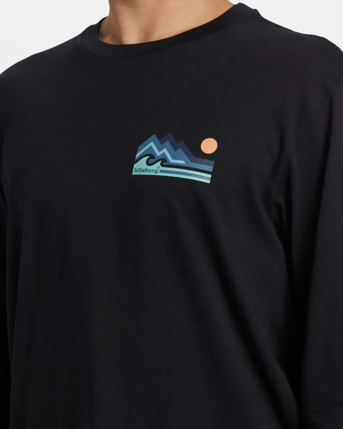 Billabong TShirts Range Long Sleeve Tshirt Black 8211 Men Billabong TShirts Range Long Sleeve Tshirt Black 8211 Men