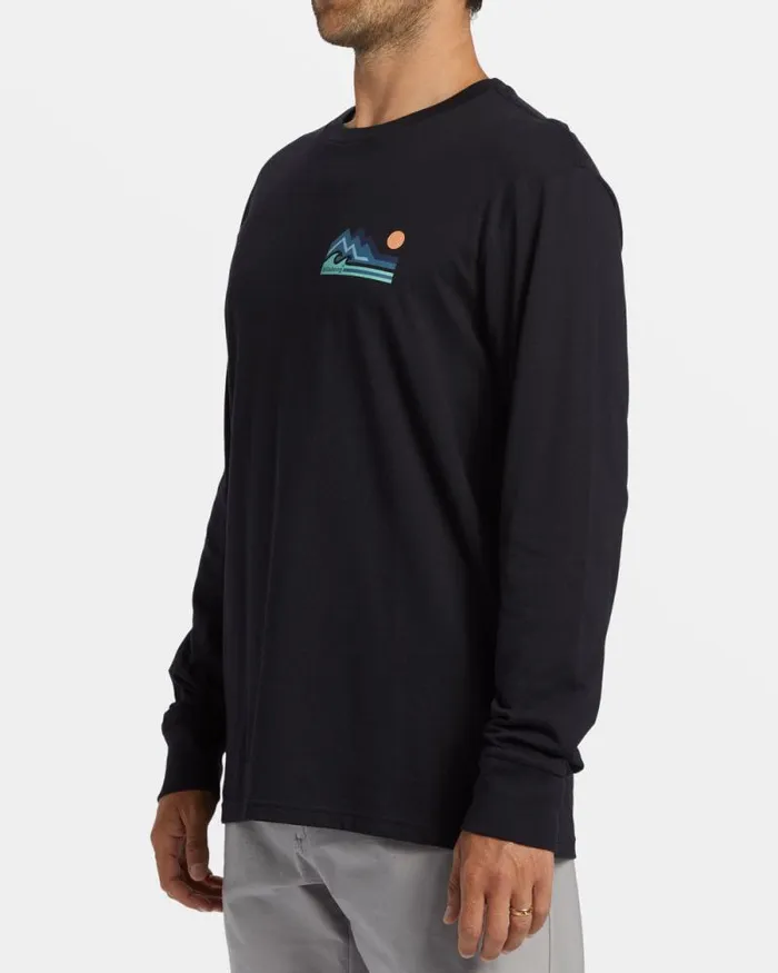 Billabong TShirts Range Long Sleeve Tshirt Black 8211 Men Billabong TShirts Range Long Sleeve Tshirt Black 8211 Men