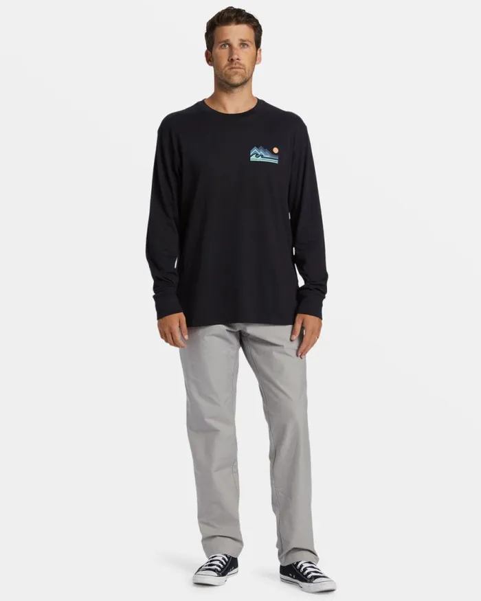 Billabong TShirts Range Long Sleeve Tshirt Black 8211 Men Billabong TShirts Range Long Sleeve Tshirt Black 8211 Men