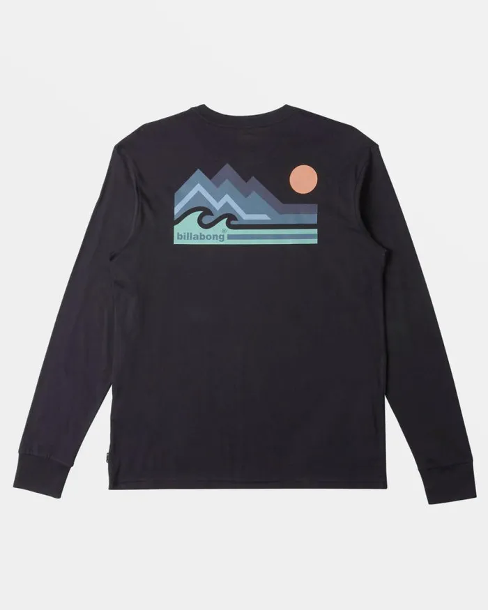 Billabong TShirts Range Long Sleeve Tshirt Black 8211 Men Billabong TShirts Range Long Sleeve Tshirt Black 8211 Men
