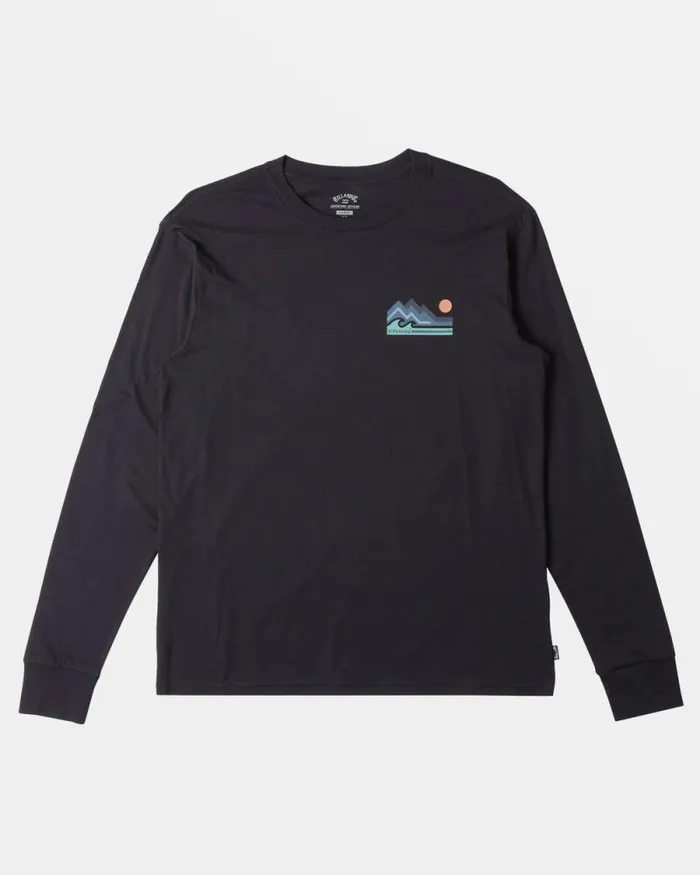Billabong TShirts Range Long Sleeve Tshirt Black 8211 Men Billabong TShirts Range Long Sleeve Tshirt Black 8211 Men