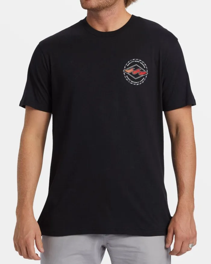 Billabong TShirts Rotor Diamond TShirt Black 8211 Men Billabong TShirts Rotor Diamond TShirt Black 8211 Men