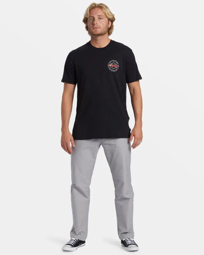Billabong TShirts Rotor Diamond TShirt Black 8211 Men Billabong TShirts Rotor Diamond TShirt Black 8211 Men