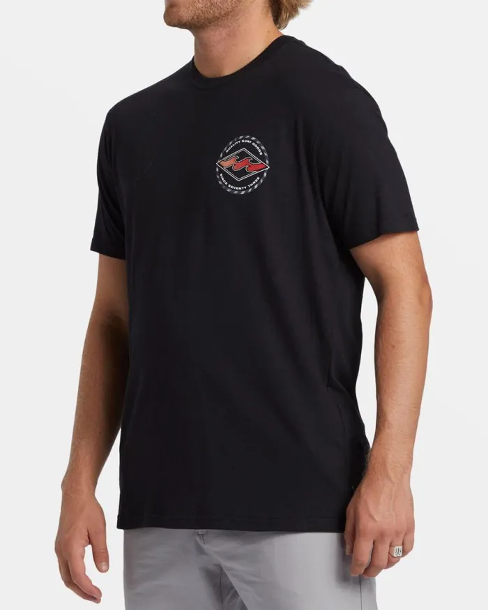 Billabong TShirts Rotor Diamond TShirt Black 8211 Men Billabong TShirts Rotor Diamond TShirt Black 8211 Men
