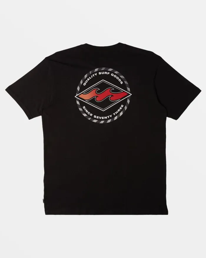 Billabong TShirts Rotor Diamond TShirt Black 8211 Men Billabong TShirts Rotor Diamond TShirt Black 8211 Men