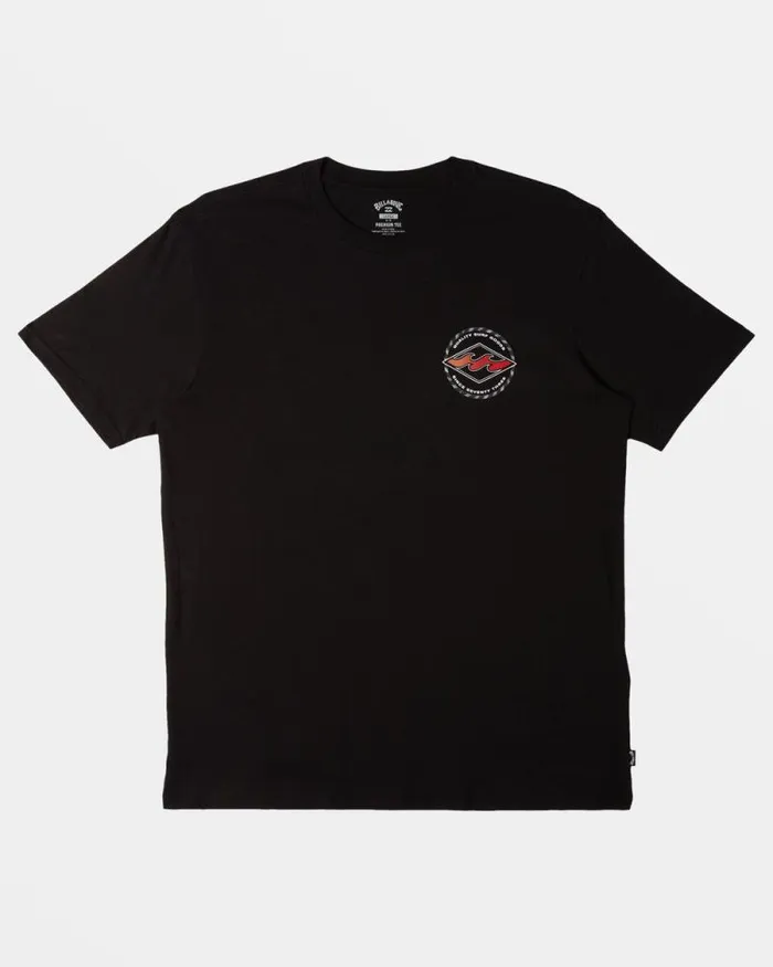 Billabong TShirts Rotor Diamond TShirt Black 8211 Men Billabong TShirts Rotor Diamond TShirt Black 8211 Men