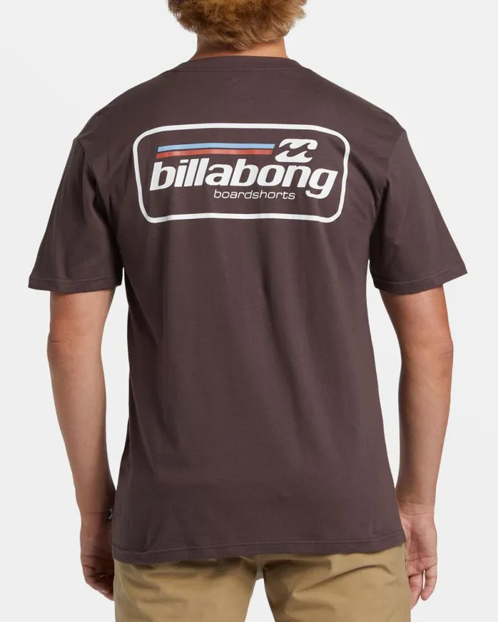 Billabong TShirts Walled TShirt Plum 8211 Men