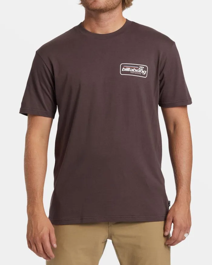 Billabong TShirts Walled TShirt Plum 8211 Men Billabong TShirts Walled TShirt Plum 8211 Men