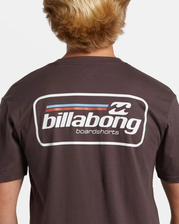 Billabong TShirts Walled TShirt Plum 8211 Men Billabong TShirts Walled TShirt Plum 8211 Men