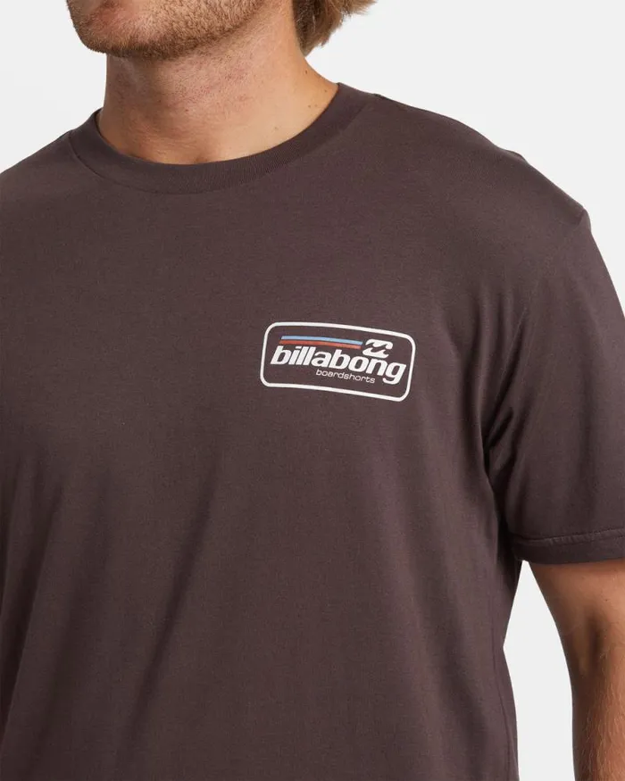 Billabong TShirts Walled TShirt Plum 8211 Men Billabong TShirts Walled TShirt Plum 8211 Men