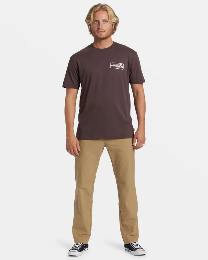 Billabong TShirts Walled TShirt Plum 8211 Men Billabong TShirts Walled TShirt Plum 8211 Men