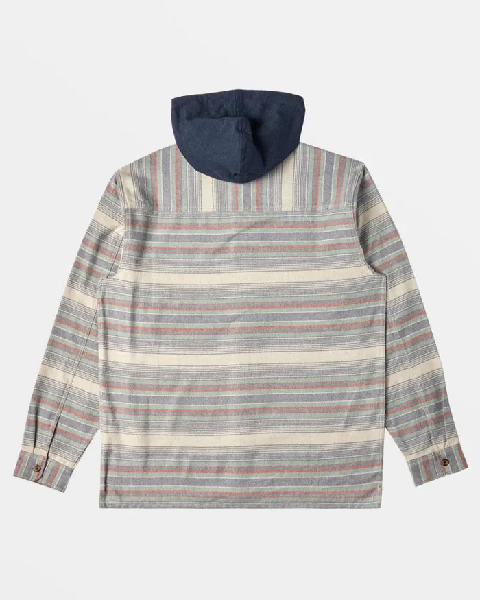 Billabong Wave Washed Essentials Baja Hooded Long Sleeve Flannel Shirt Slate Blue 8211 Men Billabong Wave Washed Essentials Baja Hooded Long Sleeve Flannel Shirt Slate Blue 8211 Men