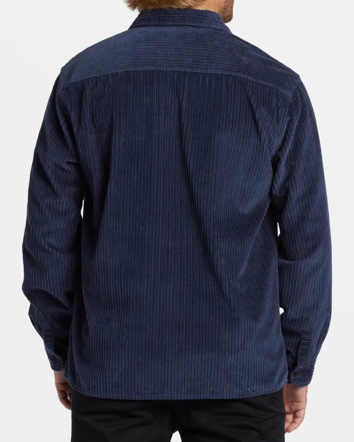 Billabong Wave Washed Essentials Bong Days Long Sleeve Cord Shirt Dusty Navy 8211 Men Billabong Wave Washed Essentials Bong Days Long Sleeve Cord Shirt Dusty Navy 8211 Men