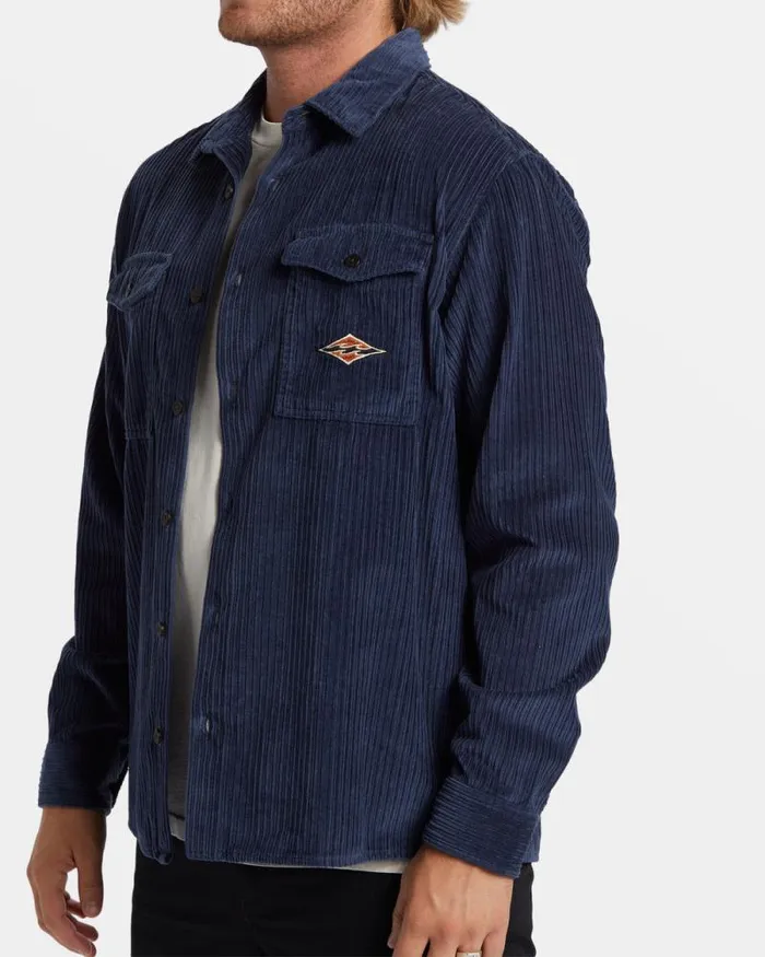 Billabong Wave Washed Essentials Bong Days Long Sleeve Cord Shirt Dusty Navy 8211 Men Billabong Wave Washed Essentials Bong Days Long Sleeve Cord Shirt Dusty Navy 8211 Men