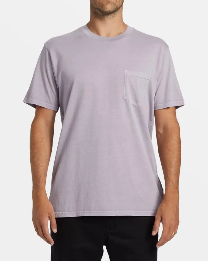 Billabong Wave Washed Essentials Essential TShirt Purple Ash 8211 Men