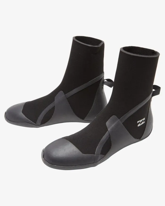 Billabong Wetsuit Accessories 5 Absolute Round Toe Wetsuit Boots Black Hash 8211 Men
