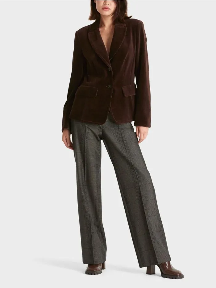 Blazer Damen Marc Cain Trendiger Kordblazer Dark Wood