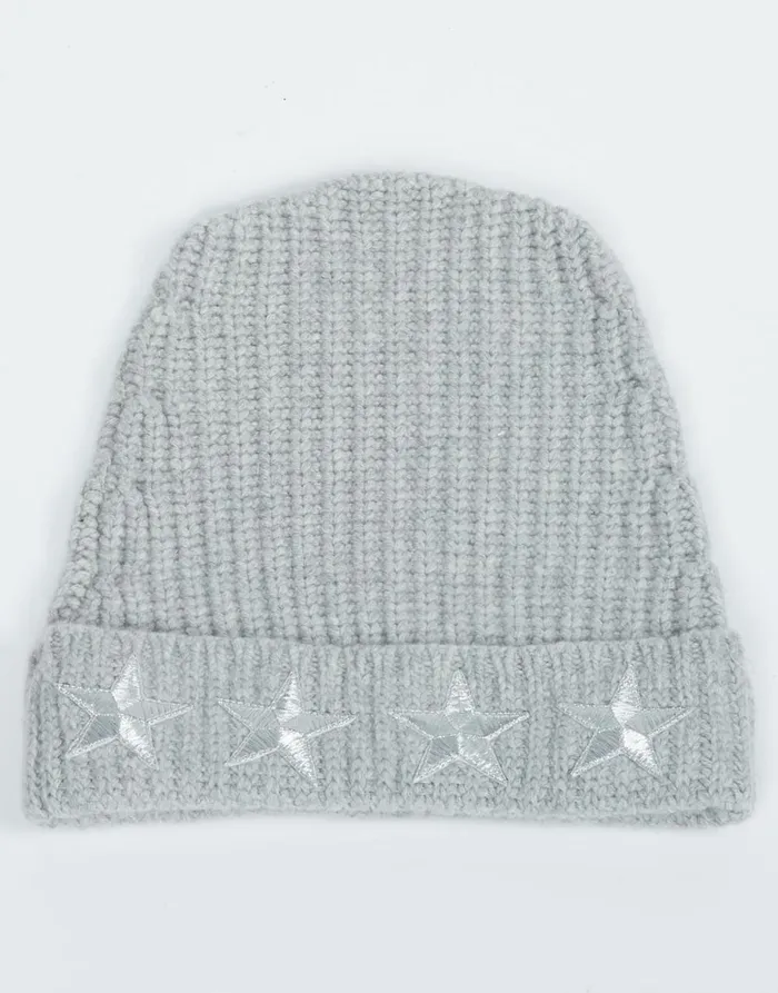 Blix Metallic Stars Heather Grey Women039s Lauren Moshi Sweaters and Knits