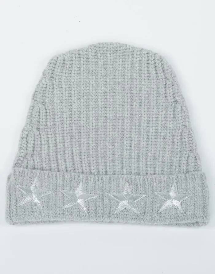 Blix Metallic Stars Heather Grey Women039s Lauren Moshi Sweaters and Knits