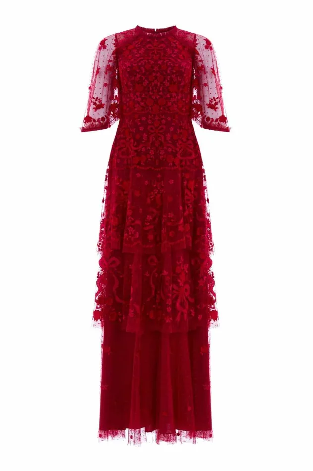 Bonnie Bow Gown Red Women Needle and Thread Dresses