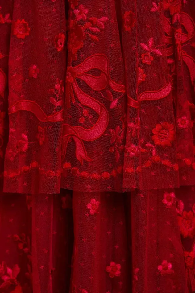 Bonnie Bow Gown Red Women Needle and Thread Dresses