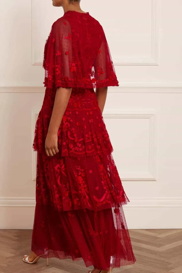 Bonnie Bow Gown Red Women Needle and Thread Dresses