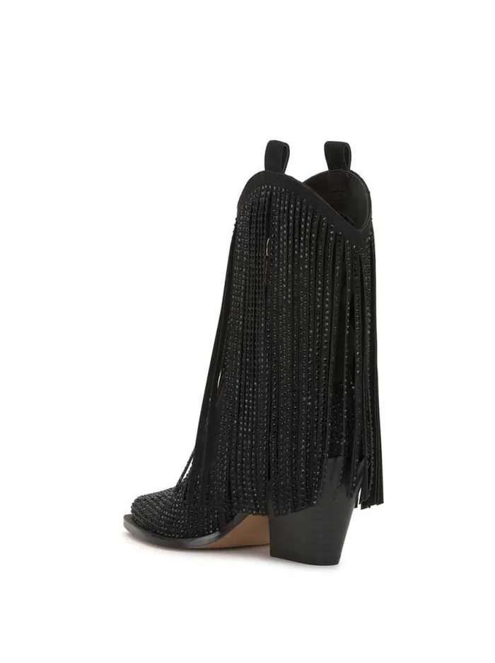 Boots and Booties Shoes Jessica Simpson Paredisa Fringe Bootie In Black