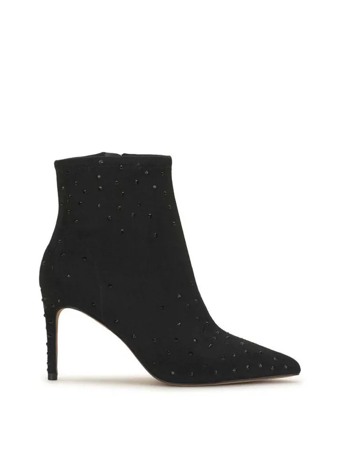 Boots and Booties Shoes Jessica Simpson Semaja Pointed Toe Bootie In Embellished Black