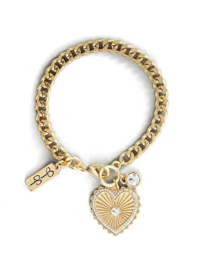Bracelets Accessories Jessica Simpson Heart Charm Bracelet