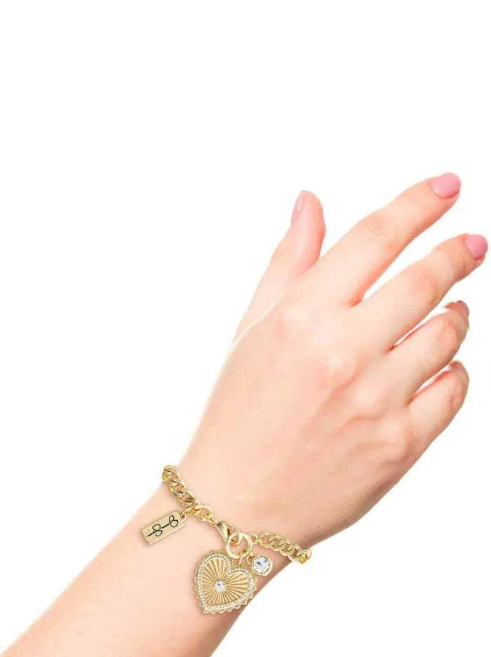 Bracelets Accessories Jessica Simpson Heart Charm Bracelet