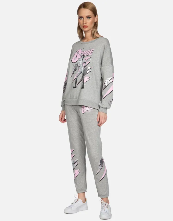Brynn Bowie Stardust Heather Grey Women039s Lauren Moshi Long Sweatpants
