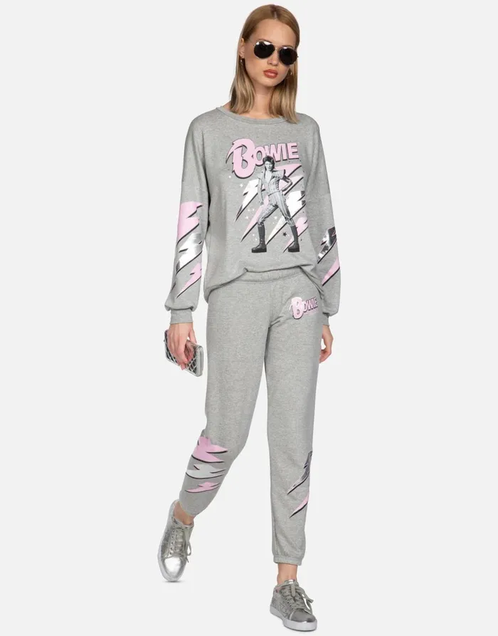 Brynn Bowie Stardust Heather Grey Women039s Lauren Moshi Long Sweatpants