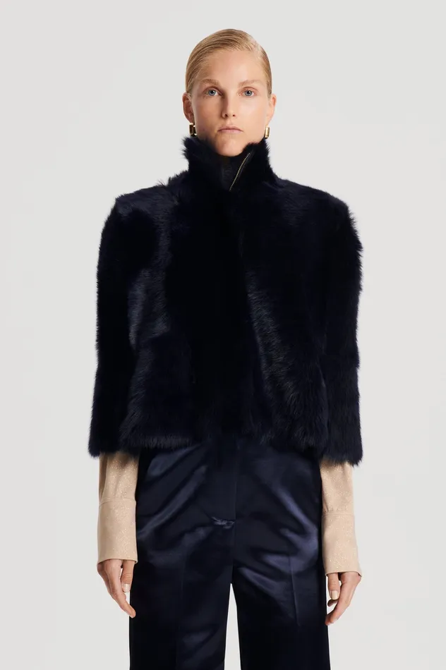 Capes Scanlan Theodore Women TOSCANA CAPE NAVY Capes Scanlan Theodore Women TOSCANA CAPE NAVY