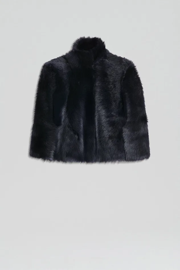 Capes Scanlan Theodore Women TOSCANA CAPE NAVY Capes Scanlan Theodore Women TOSCANA CAPE NAVY