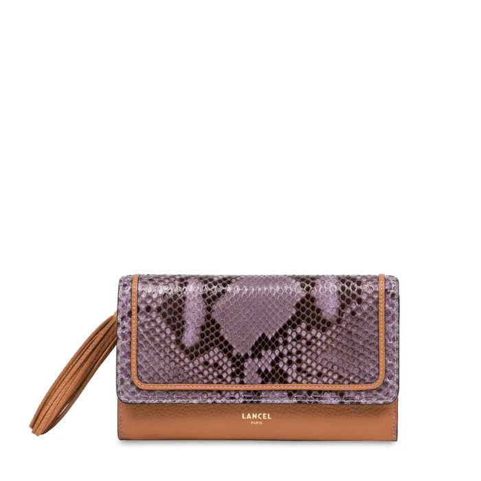 Chain Wallet Multico Camel Women Lancel Clutch