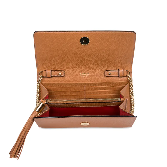 Chain Wallet Multico Camel Women Lancel Clutch Chain Wallet Multico Camel Women Lancel Clutch