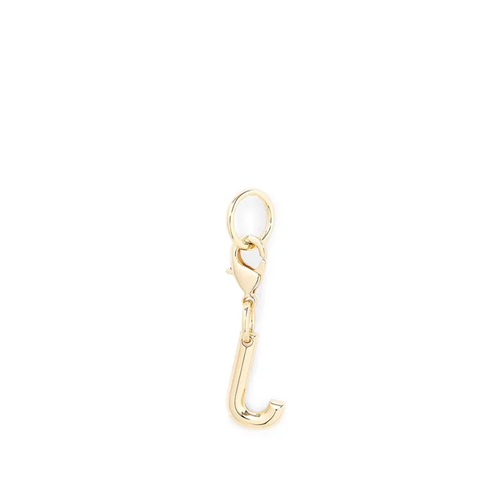 Charm Letter J Gold Color Women Lancel Key Ring Charm Letter J Gold Color Women Lancel Key Ring